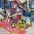 Alexandre Istrati "Composition Bleu Rouge", Original Oil Abstract Painting, 1989 For Sale In San Francisco - Image 6 of 12