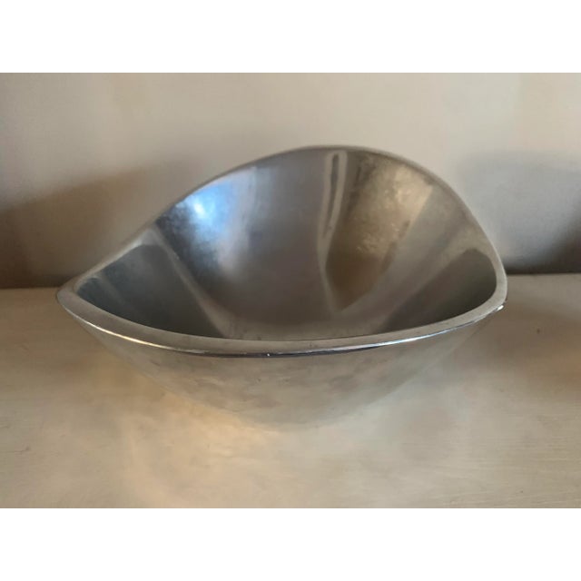 Mid-Century Modern 1960s Mid-Century Modern Cast Metal Nambe Bowls by Richard K Thomas - Set of 2 For Sale - Image 3 of 13
