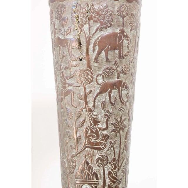Antique Copper Vase with Hindu Scenes, 19th Century Chairish