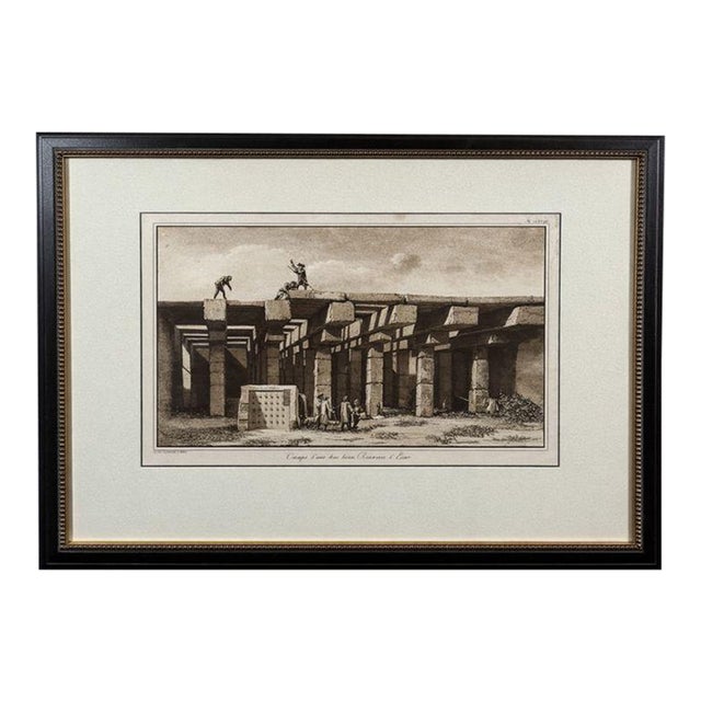 Early 19th Century French Engraving of the Temple of Karnak, Luxor For Sale