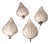 Leaf Wall Lamps in Transparent and White Murano Glass from La Murrina, 1980s, Set of 2 For Sale