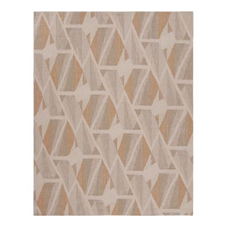 Rug & Kilim’s Scandinavian Style Geometric Rug in Beige, White and Terracotta 9x12 For Sale