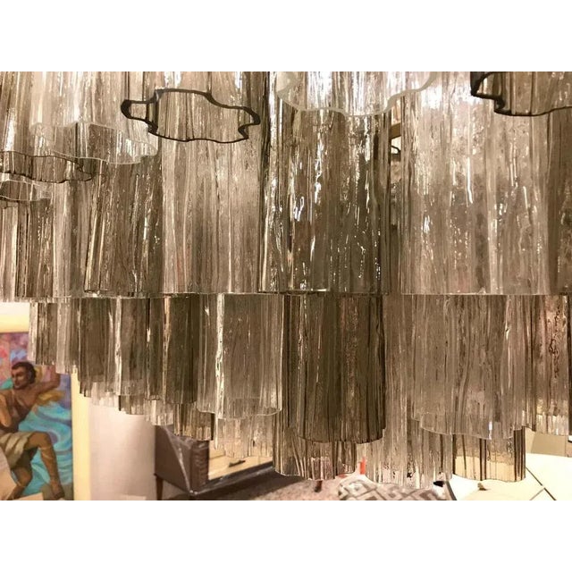 Art Deco Murano Glass Chandelier For Sale - Image 3 of 10