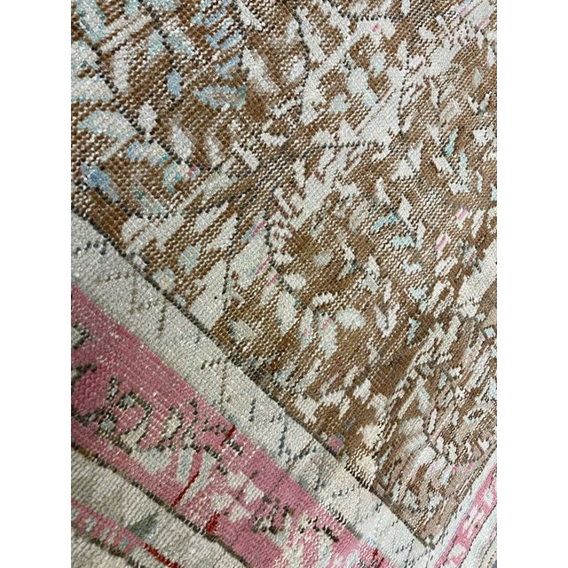 1940s Handmade Antique Turkish Kayseri Runner. 3'7" X 8'5" For Sale - Image 4 of 6