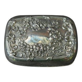 Antique Sterling Silver Repousse For Sale