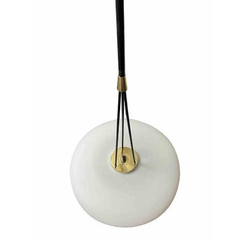 1970s Vintage Brass and Glass Chandelier from Stilnovo, Italy, 1970s For Sale - Image 5 of 11