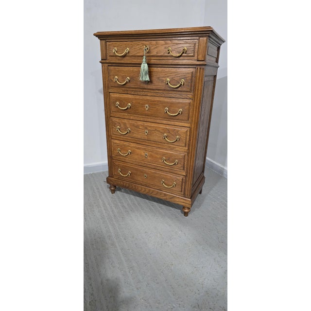 Antique French Oak Chest of Drawer, 1900 For Sale - Image 14 of 16