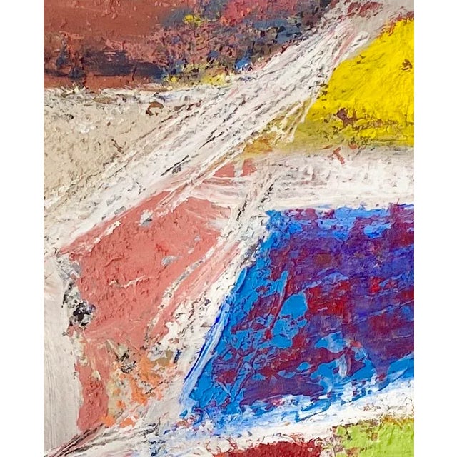 1960s Abstract Expressionist Original Oil Painting by Martin Rosenthal, Framed For Sale In Miami - Image 6 of 9