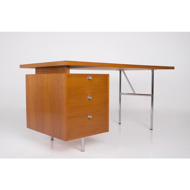 Eog (executive office group) flat desk designed by george nelson for contura under license from herman miller, designed in...