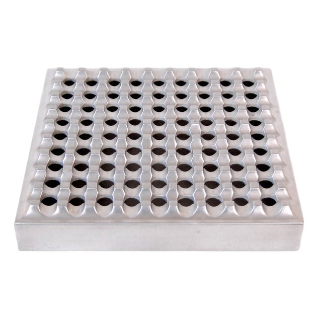 Ultima 30 Aluminum Ashtray by Holger Backstrom & Bo Ljungberg For Sale