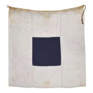 Large Vintage Cotton Nautical Signal Flag