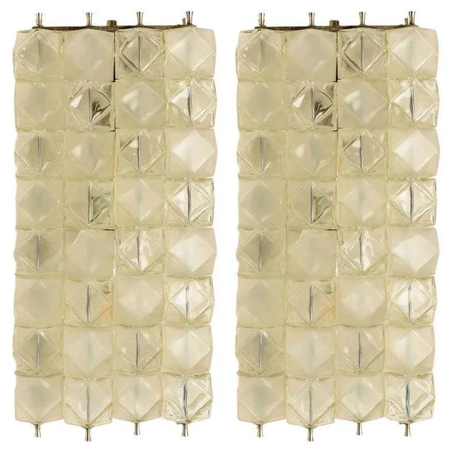 Crystal and Nickel Plated Wall Lamps by Filvem Voghera, 1968, Set of 2 For Sale - Image 15 of 15