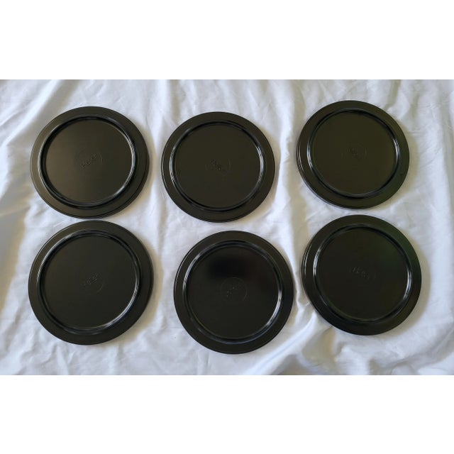 1960s 1960s Modernist Massimo Vignelli for Heller Melamine Black and White Dining Set- 19 Pieces For Sale - Image 5 of 13