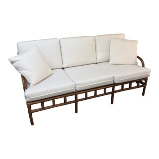 Seven Piece Vintage Set of Clark Casual Bamboo Rattan Furniture For Sale