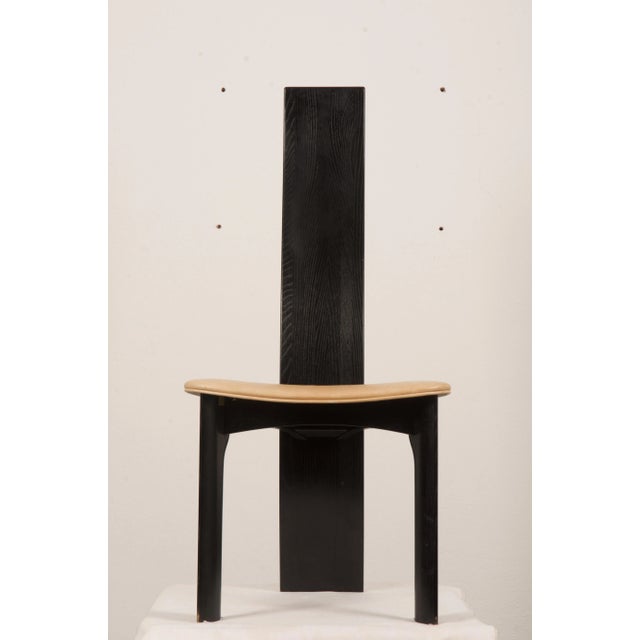 Black Cirkante Dining Chairs by Bob & Dries Van Den Berghe for Tranekær Furniture, 1979, Set of 8 For Sale - Image 8 of 18