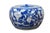 Chinoiserie Chinese Chinoiserie Blue & White Porcelain Morning Glory Lidded Jar Urn For Sale - Image 3 of 14