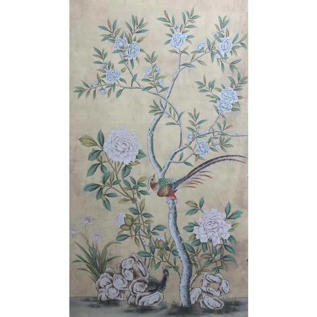 Chinoiserie 24'*48"/Panel, a Pair of 18th-Century Style Chinoiserie Wall Artwork ( No Frame) For Sale - Image 3 of 9