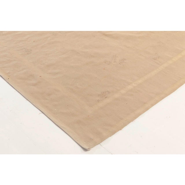 Modern Aubusson Style Beige Wool Rug by Eric Cohler by Doris Leslie Blau For Sale In New York - Image 6 of 6
