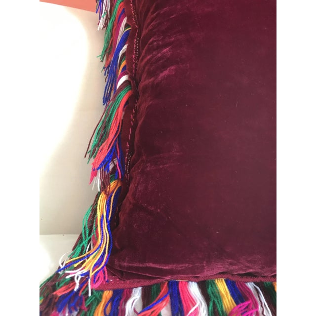 Amaranth & Velvet Folktales Cushion from House of Ita For Sale - Image 4 of 15