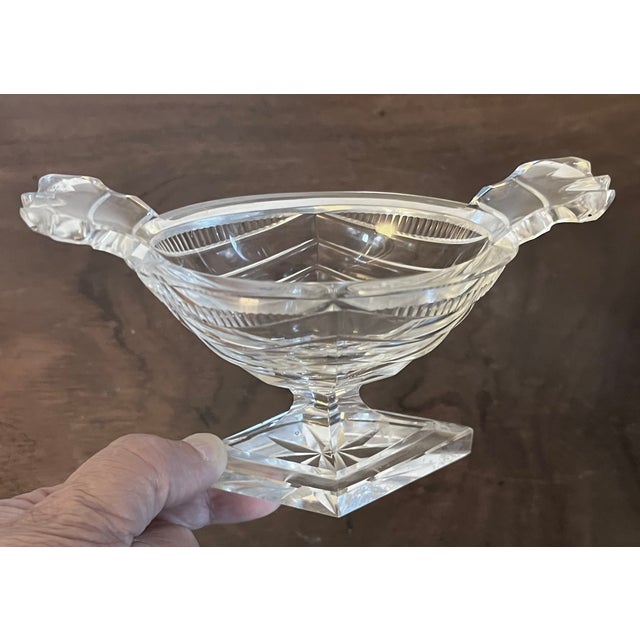 Antique 19th Century Georgian Anglo Irish Cut Glass / Crystal Salt Cellar For Sale - Image 11 of 16