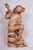French Artist, Original Neo-Rococo Statuette of Lutenist, 1840s, Lacquered Pear Wood For Sale - Image 6 of 18