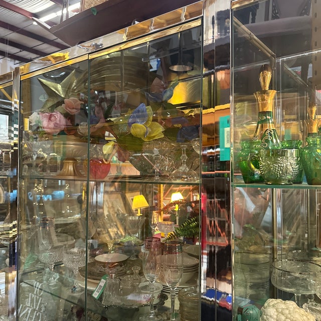 1970s 1970s Gorgeous Extra Large Glass Light Up Chanel Display Cabinet For Sale - Image 5 of 6