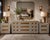 Restored Vintage Thomasville Bedroom Set | Custom Designer Dresser & Matching Nightstands For Sale