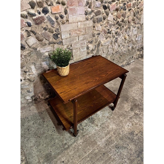 Vintage Danish Rosewood Drinks Trolley, 1960s For Sale - Image 11 of 18