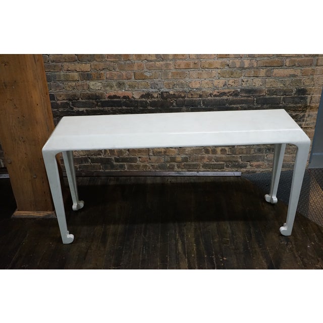 Mid-Century Modern Lacquered Console Table Attributed to Thomas O'Brien for Century Furniture For Sale - Image 3 of 10