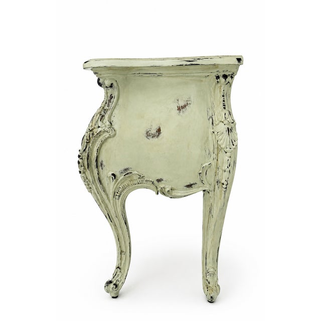 2000 - 2009 Vintage Pulaski French Provincial Nightstand in Hand-Painted Light Sage Green For Sale - Image 5 of 7
