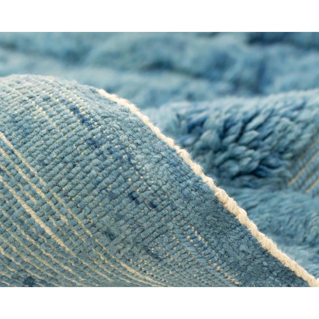 Contemporary Hand-Knotted Wool Rug by Azele Studio For Sale - Image 3 of 9