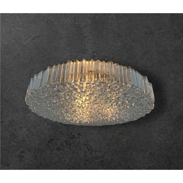 Large Bubble Glass Flush Mount Lamp by Motoko Isshi for Staff, 1970s For Sale - Image 6 of 18