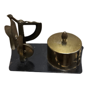 Vintage MCM Brass Desk Post Office Letter Scale