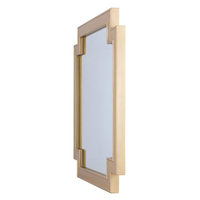 Pasargad Home Ephrya Geometric Gold Wall Mirror, 31.5" For Sale - Image 4 of 8