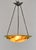 1920s Large French Art Deco Pendant Light by Le Verre Francais Schneider - 1925 Cameo Chandelier France For Sale - Image 5 of 13