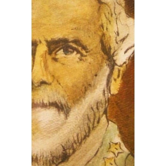 Plastic 1990s Gen. Robert E. Lee Portrait Original Painting Acrylic Signed, For Sale - Image 7 of 12
