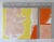 Contemporary Contemporary Abstract Color Block Yellow Orange Silver Painting For Sale - Image 3 of 4