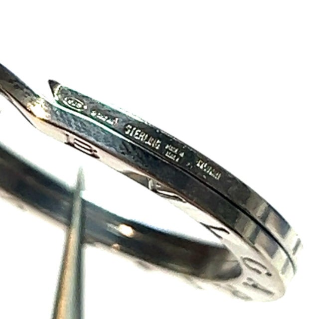 Authentic Bulgari Bvlgari Estate Keychain Sterling Silver B10 TRUSTED SELLER SINCE 2002 PLEASE SEE OUR HUNDREDS OF...