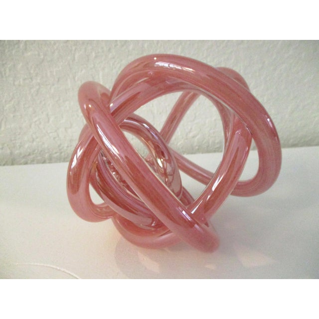 Organic Modern Blown Glass Mauve Knot Chairish