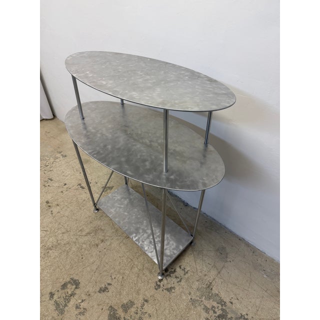 Handcrafted Artisan Entry / Foyer Table or Tall Vanity With Mirror, 1990s For Sale - Image 15 of 18