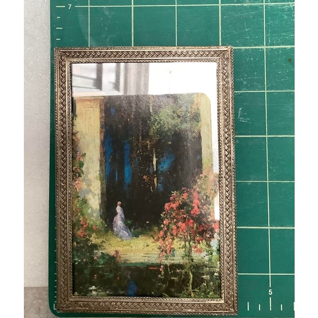 Metal Vintage Metal Braided Edge Decor Picture Frame For Sale - Image 7 of 7