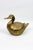 Cast metal ice bucket with a gold patina achieved through metallic deposition. The white lacquered interior ensures...