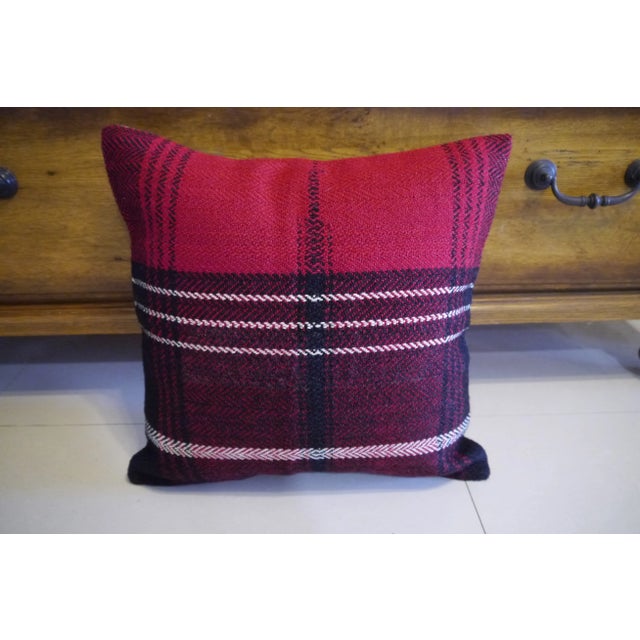 Vintage Turkish Kilim Pillow Cover For Sale - Image 9 of 9