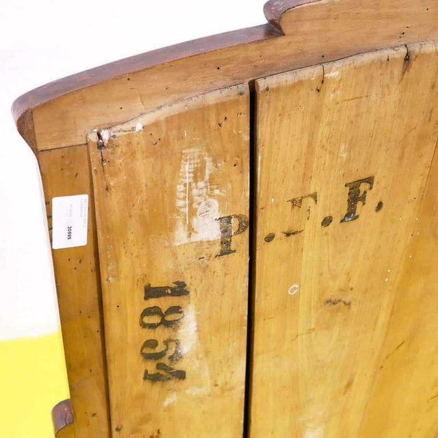Wooden Polished Mirror with Side Drawers For Sale - Image 10 of 11