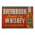 1940s Overbrook Straight Rye Whiskey Tin Advertising Sign For Sale