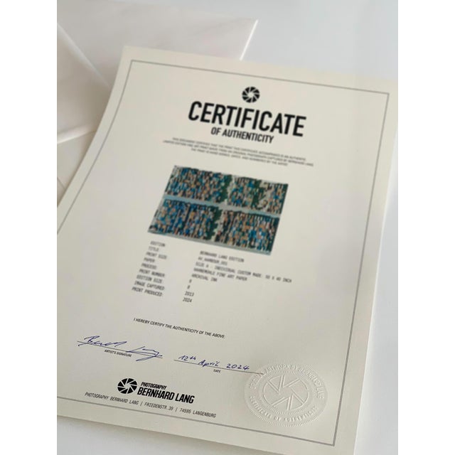 Orange "AV_Harbour_001" Size A, Limited Edition Fine Art Photograph Print by Bernhard Lang For Sale - Image 8 of 8