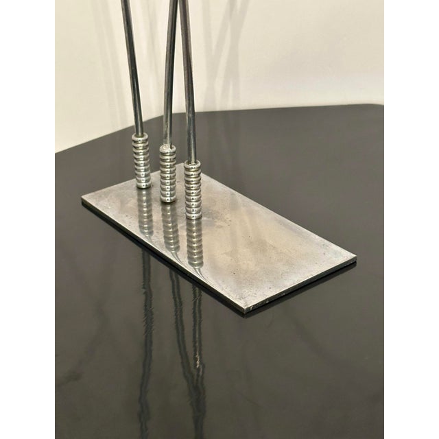 Abstract Contemporary Abstract Metal Sculpture Adjustable For Sale - Image 3 of 12