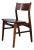 Danish Modern Rosewood Side Chair With Skai Leatherette, 1960s For Sale