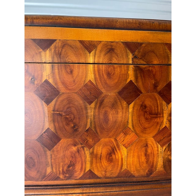 Late 19th Century Antique Figured Walnut Chest on Legs For Sale - Image 6 of 13