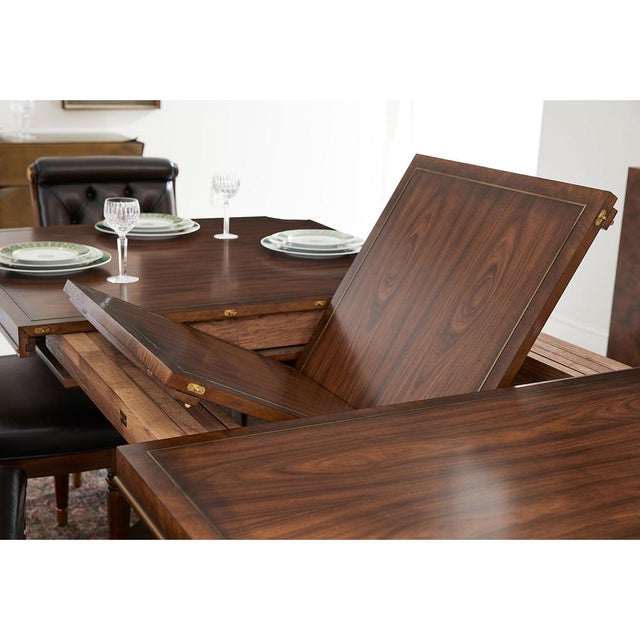 Brown English Traditional Extension Dining Table For Sale - Image 8 of 12